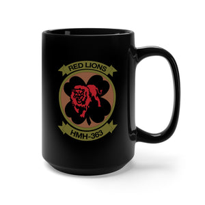 Black Mug 15oz - USMC - Aviation - SSI - HMH - 363 X 300