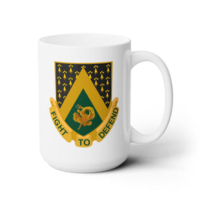 White Ceramic Mug 15oz - Army  - 240th Cavalry Regiment DUI wo Txt X 300