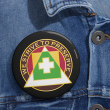 Load image into Gallery viewer, Custom Pin Buttons - DUI - 129th Evacuation Hospital wo Txt X 300
