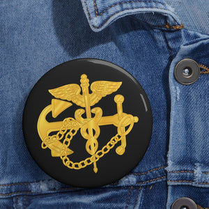 Custom Pin Buttons - USPHS - Public Health Service wo Cross wo Txt