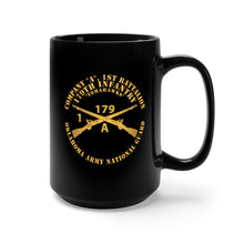 Load image into Gallery viewer, Black Mug 15oz - Company A, 1st Bn, 179th Infantry - OKARNG - Inf Branch X 300
