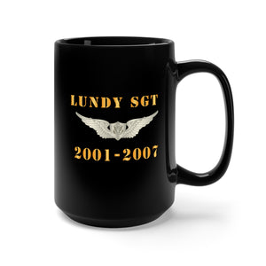 Black Mug 15oz - AH-64 Oblique - AH-64 DElTA - Crew Chief - Lundy X 300