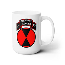 Load image into Gallery viewer, White Mug 15oz -2nd Ranger Company - 7th Infantry Division - SSI X 300
