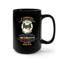 Load image into Gallery viewer, Black Mug 15oz - F Company, 159th Aviation Regiment - Based Giebelstadt, Germany, War on Terrorism - Iraq War 2003-2004 X 300
