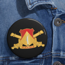 Load image into Gallery viewer, Custom Pin Buttons - 94th Field Artillery Regiment - DUI w Br X 300
