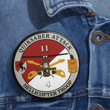 Load image into Gallery viewer, Custom Pin Buttons - Quicksaber Attack - Helicopter Troop
