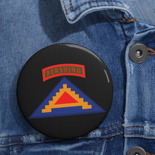 Load image into Gallery viewer, Custom Pin Buttons - 56th Artillery Brigade - 7th Army w Pershing Tab wo Txt
