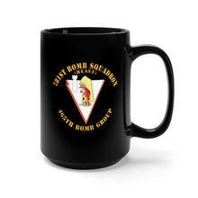 Load image into Gallery viewer, Black Mug (11oz, 15oz) -AAC - 781st Bomb Squadron - 465th BG - WWII
