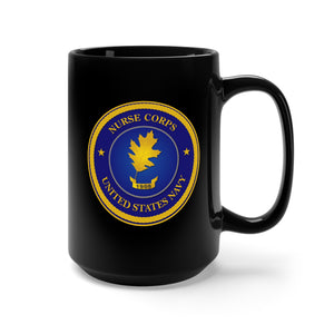 Black Mug 15oz - Navy - Nurse Corps X 300