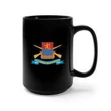 Load image into Gallery viewer, Black Mug 15oz - Army - 516th Airborne Infantry Regiment w Br - DUI - Ribbon X 300
