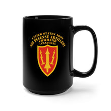 Load image into Gallery viewer, Black Mug (11oz, 15oz) - SSI - United States Army Air Defense Artillery Command - ARADCOM
