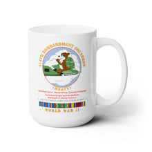 Load image into Gallery viewer, White Ceramic Mug 15oz - Army - 414th Bombardment Squadron (Heavy) - AAC w  WWII  EU SVC
