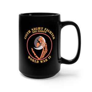 Black Mug 15oz - AAC - 426th Night Fighter Squadron - WWII X 300