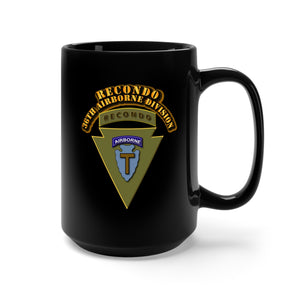 Black Mug 15oz - 36th Airborne Division - Recondo