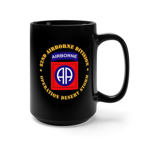 Black Mug 15oz - 82nd Airborne Division - Operation Desert Storm