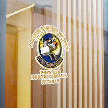 Load image into Gallery viewer, Kiss-Cut Vinyl Decals - USAF - 23d Civil Engineer Squadron - Tiger Engineers - Pope AFB, NC
