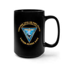 Load image into Gallery viewer, Black Mug 15oz - Navy - Commander, Naval Air Force Atlantic - COMNAVAIRLANT X 300
