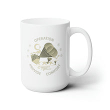 Load image into Gallery viewer, White Ceramic Mug 15oz - Army - Operation Provide Comfort wo BkGrd
