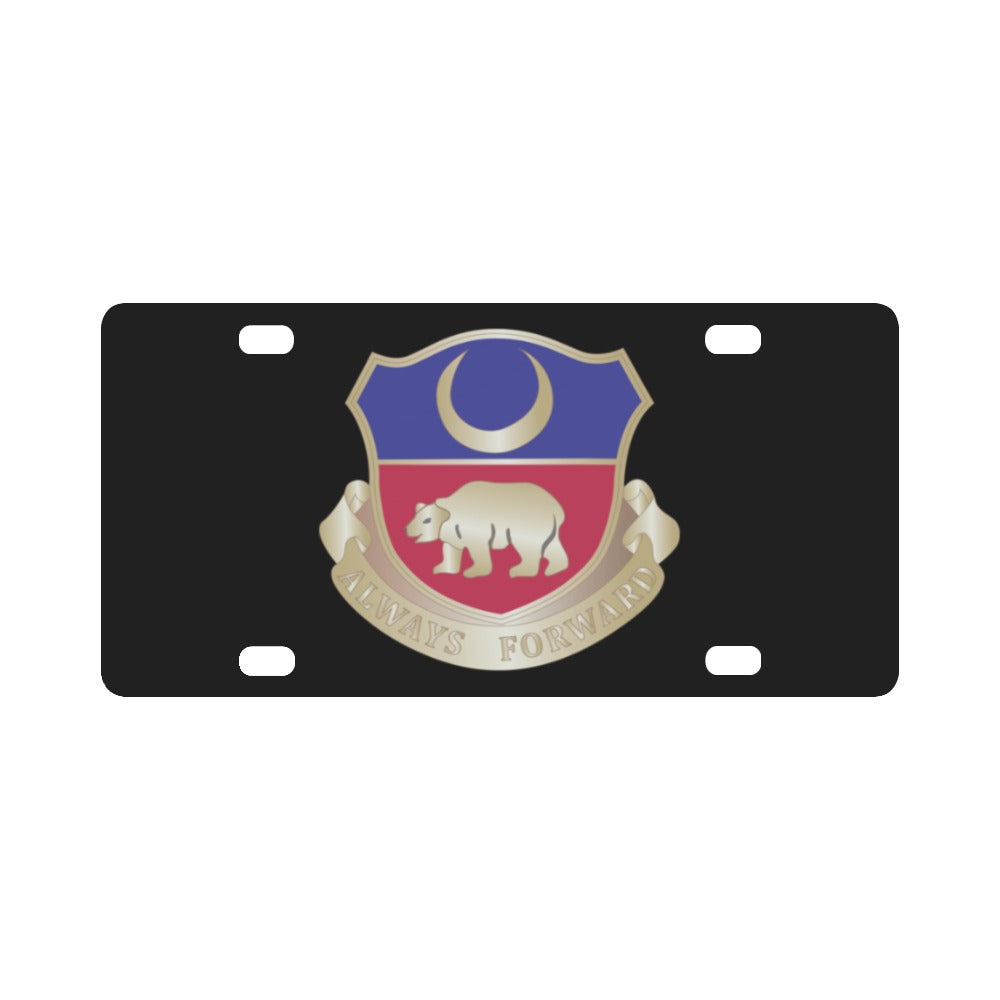 408th Infantry Regiment - Gold X 300 Classic License Plate