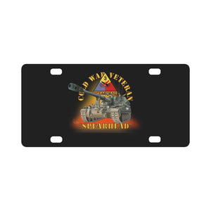 3rd Armored Division - Spearhead w M109 Howitzer - Fire X 300 Classic License Plate