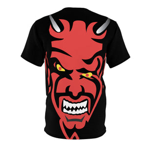 Unisex Cut & Sew Tee (AOP) - Red Devil