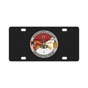 Quicksaber Attack - Helicopter Troop Classic License Plate