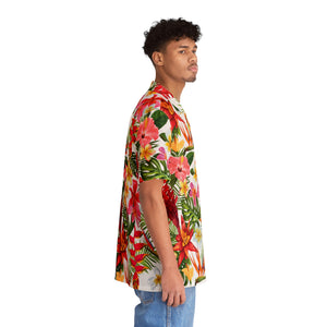 Men's Hawaiian Shirt (AOP) - Tropical Flowers X 300