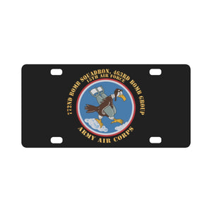 AAC - 772nd Bomb Squadron, 463rd Bomb Group - 15th AF X 300 Classic License Plate