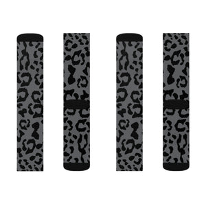 Sublimation Socks - Leopard Camouflage - Battleship Color