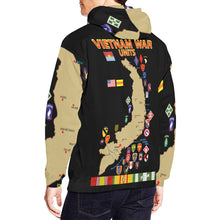 Load image into Gallery viewer, Men&#39;s All Over Print Hoodie (USA Size) (Model H13) - Map - Vietnam Units - 3
