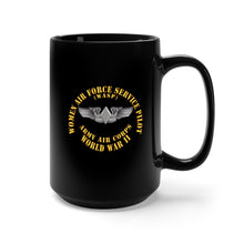 Load image into Gallery viewer, Black Mug 15oz -  WASP Wing (Women Air Force Service Pilot)
