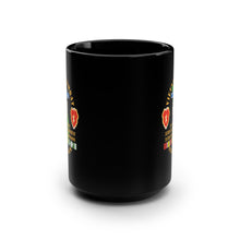 Load image into Gallery viewer, Black Mug 15oz - Vietnam Combat Infantry Veteran w 1st Bn 35th Inf - 25th ID SSI X 300
