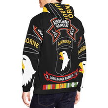 Load image into Gallery viewer, Men&#39;s All Over Print Hoodie (USA Size) (Model H13) - SSI - Vietnam - L Co 75th Ranger - 101st Abn - LRSD w VN SVC
