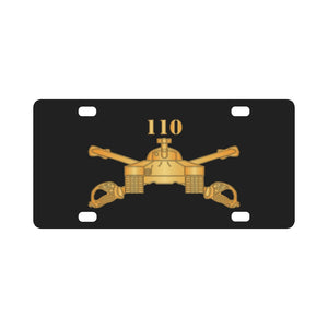 110th Armor Regiment - AR Branch wo Txt X 300 Classic License Plate