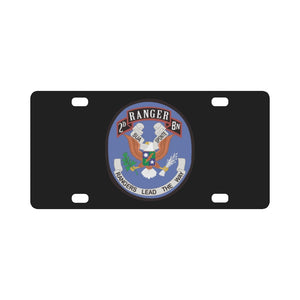 75th Ranger Regt. 2d Bn. Classic License Plate