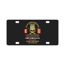 Load image into Gallery viewer, Army - 1st Battalion, 201st Artillery, 197th Fires Bde - Operation Iraqi Freedom Veteran X 300 Classic License Plate
