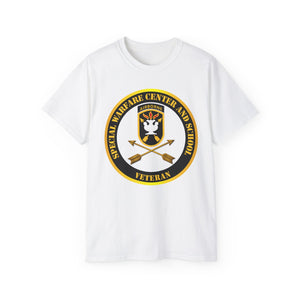 Unisex Ultra Cotton Tee - SOF - JFK Special Warfare Center - School SSI - Veteran