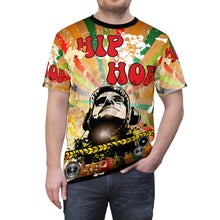 Load image into Gallery viewer, Unisex Cut &amp; Sew Tee (AOP) - Hip Hop - Music and Dancing
