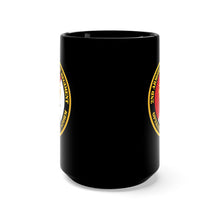 Load image into Gallery viewer, Black Mug 15oz - Army - 2nd Armored Cavalry Regiment DUI - Red White - Operation Desert Storm
