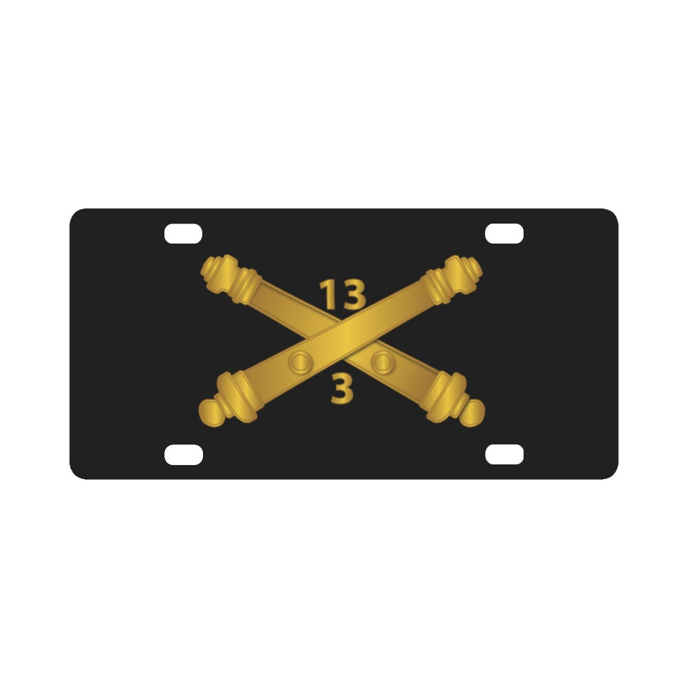 3rd Bn 13th Field Artillery Regiment Classic License Plate