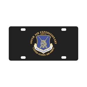 409th Air Expeditionary Group w Txt X 300 Classic License Plate