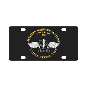 Navy - Rate - Aviation Warfare Systems Operator X 300 Classic License Plate