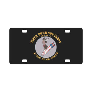 360th Bomb Squadron - 303rd BG - WWII X 300 Classic License Plate