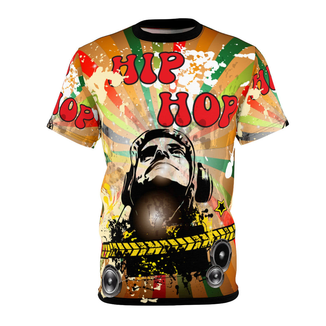 Unisex Cut & Sew Tee (AOP) - Hip Hop - Music and Dancing