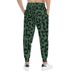 Athletic Joggers (AOP) - Leopard Camouflage - Green-Black