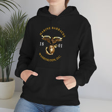 Load image into Gallery viewer, Unisex Heavy Blend™ Hooded Sweatshirt - Marine Barracks - Washington, D.C 1801 X 300
