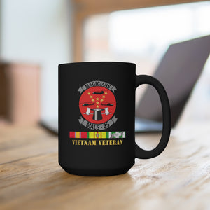 Black Mug 15oz - USMC - Marine Aviation Logistics Squadron 39 - MALS 39 - Magicians Viet Vet W Svc Wo Txt