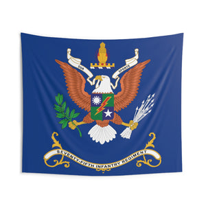 Indoor Wall Tapestries - 75th Infantry Regiment - SUA SPONTE - Regimental Colors Tapestry