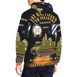 Men's All Over Print Hoodie (USA Size) (Model H13) - 1st Bn 7th Infantry - Aschaffenburg FRG - M113 APC - CottonBalers