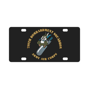 AAC - 799th Bombardment Squadron X 300 Classic License Plate